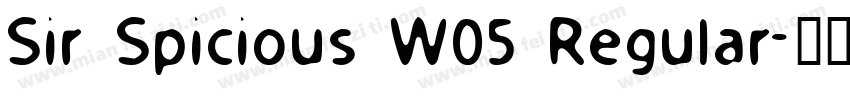 Sir Spicious W05 Regular字体转换